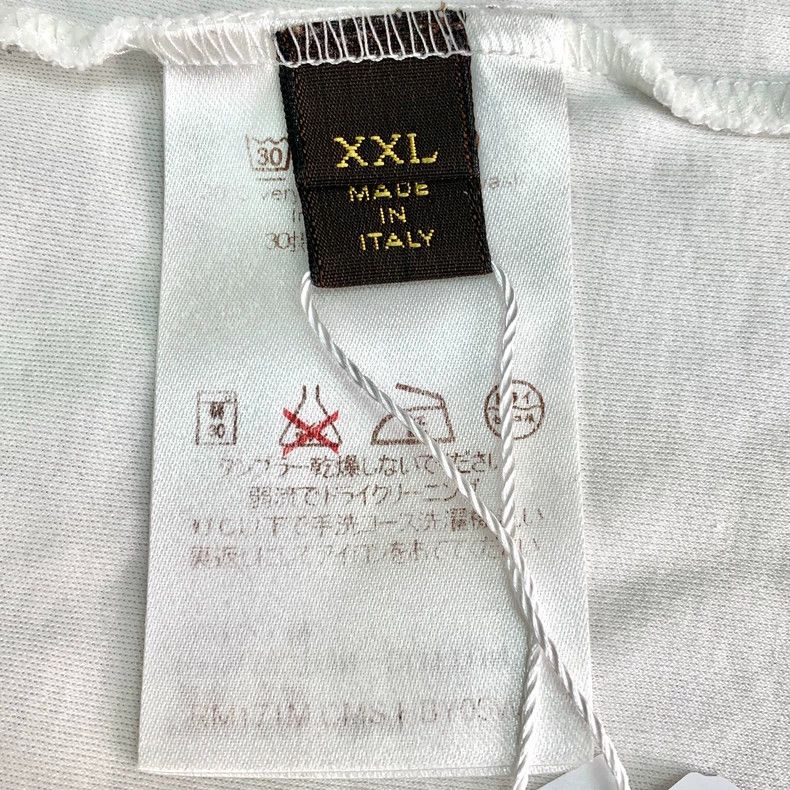 Louis Vuitton Louis Vuitton White logo monogrammed cotton crewneck short Size US XXL / EU 58 / 5 - 7 Thumbnail
