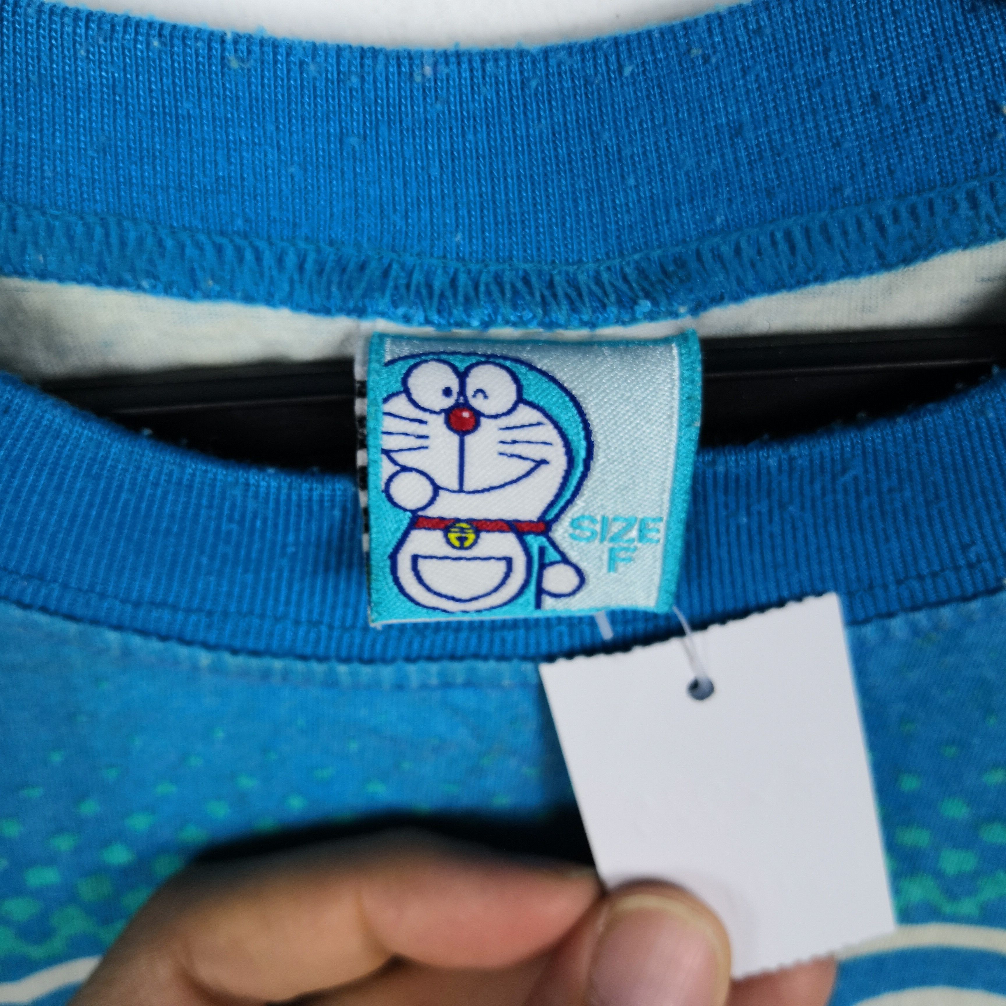 Anime Vintage 90s Doraemon T-Shirt Japanese Cartoon 56789 Size S / US 4 / IT 40 - 9 Thumbnail