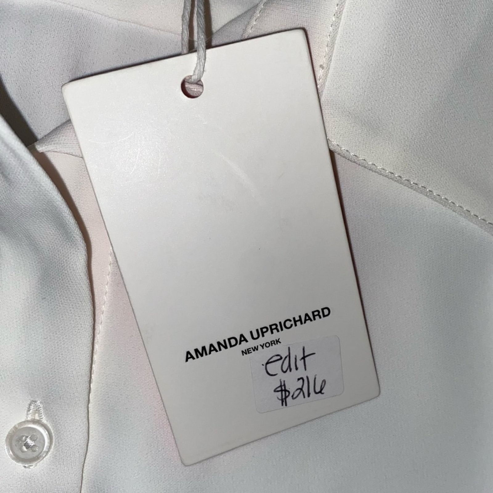 Amanda Uprichard New! $216 Amanda Uprichard White Sleeveless Shirt Dress S Size S / US 4 / IT 40 - 7 Thumbnail