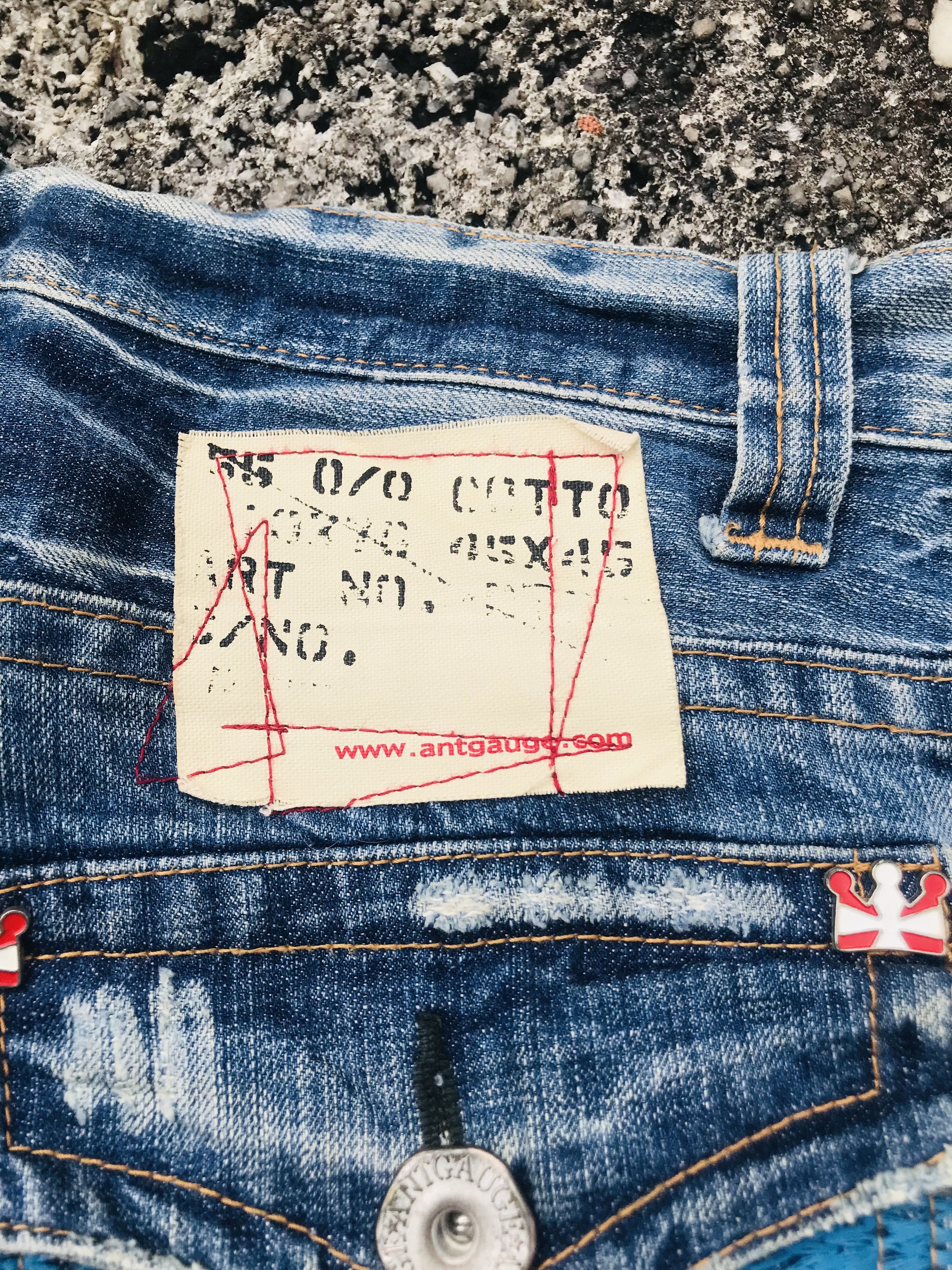 If Six Was Nine Vintage Antgauge distressed jeans Size US 32 / EU 48 - 10 Thumbnail