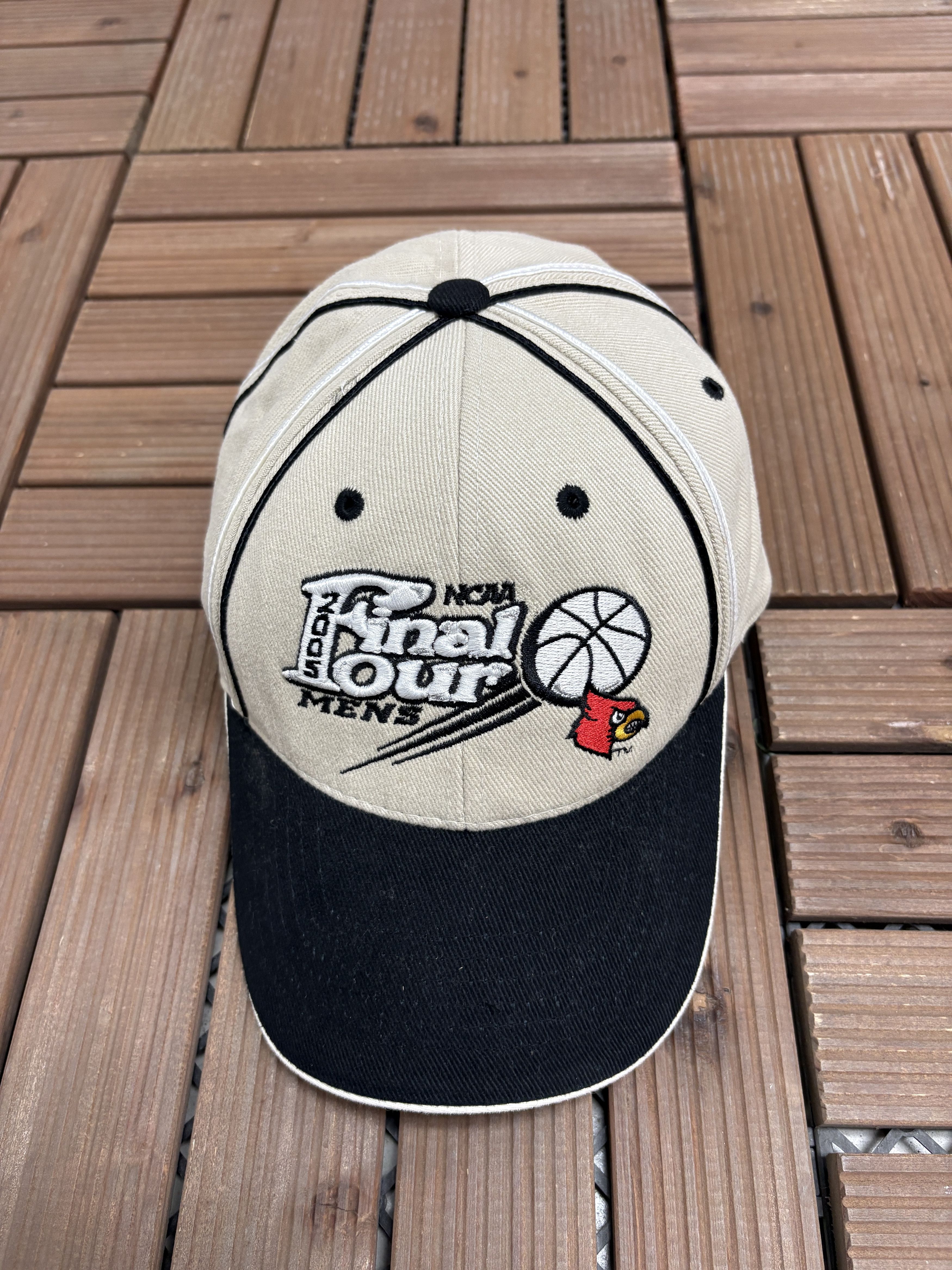 Vintage Louisville Cardinals Final Four 2005 Vintage Beige Hat Cap Size ONE SIZE - 2 Thumbnail