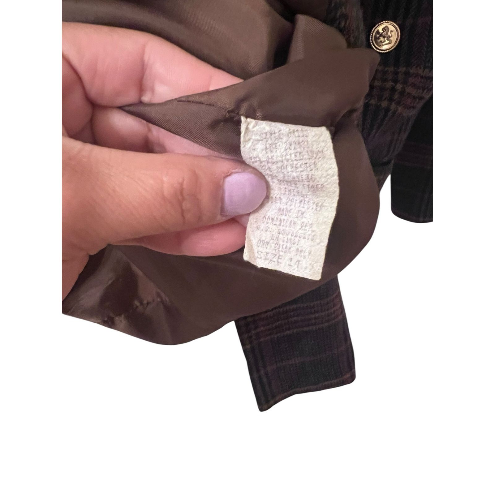 Vintage VTG Fundamental Things 14 oversized plaid preppy blazer Size XL / US 12-14 / IT 48-50 - 3 Thumbnail