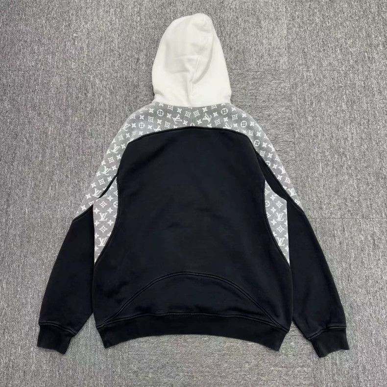 Louis Vuitton Louis Vuitton Black and white circular cut hoodie 2501-Next Size US XXL / EU 58 / 5 - 3 Thumbnail