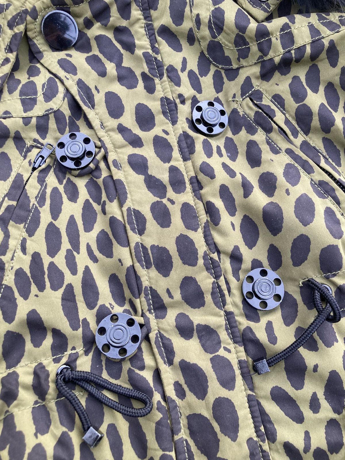 SLY SLY Baroque Japan Raccoon Fur Jacket Leopard Design bondage Size M / US 6-8 / IT 42-44 - 22 Thumbnail
