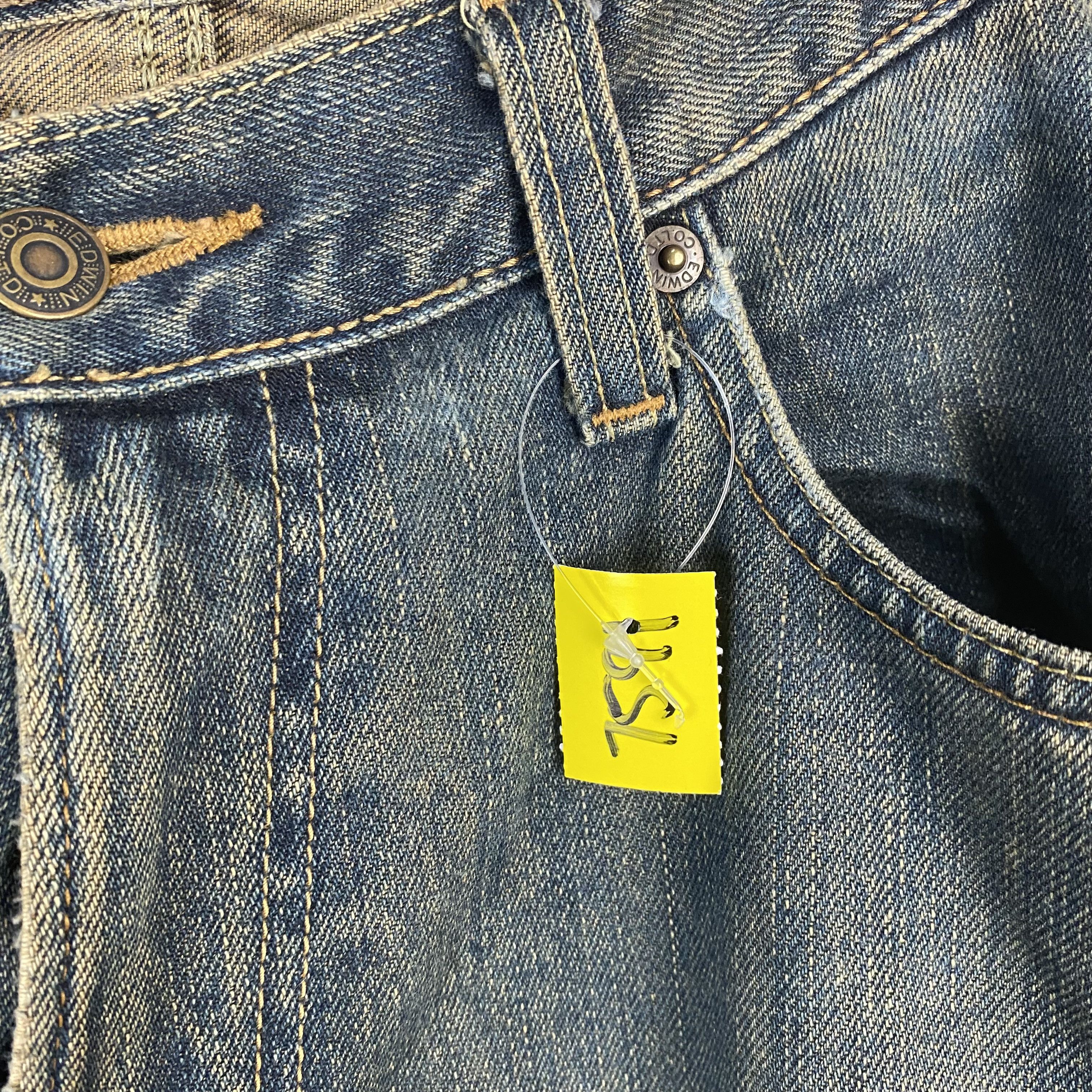 Edwin Edwin vintage Blue Denim Pants #7591 Size US 35 - 8 Thumbnail
