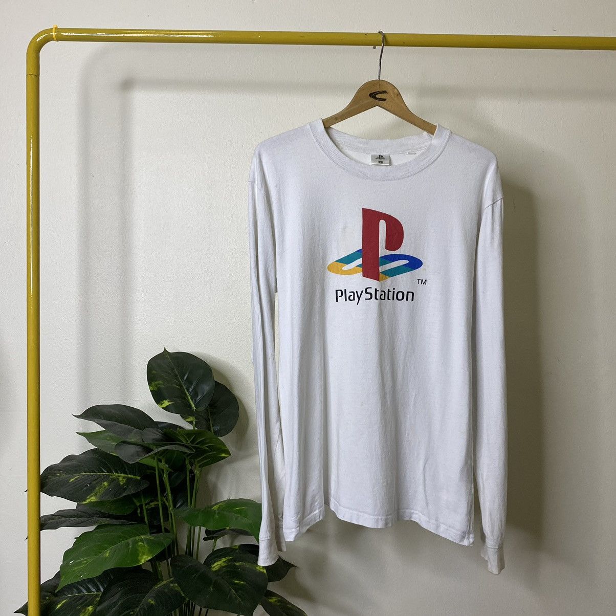 Playstation × Vintage Vintage Y2K Playstation OG Logo Promo T Shirt LS Size US L / EU 52-54 / 3 - 1 Thumbnail