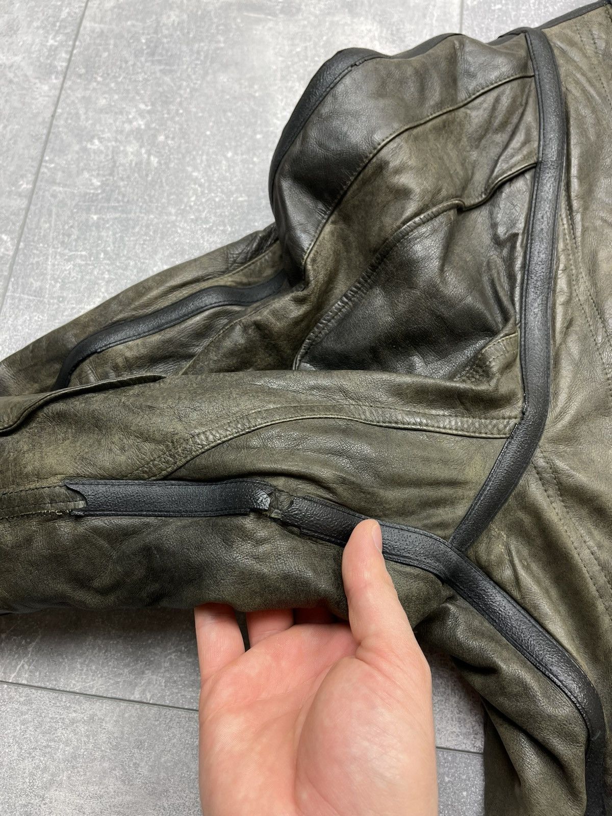 Marithe + Francois Girbaud VTG 80s Girbaud MFG France Limited Edition Leather Jacket Size US XL / EU 56 / 4 - 15 Thumbnail