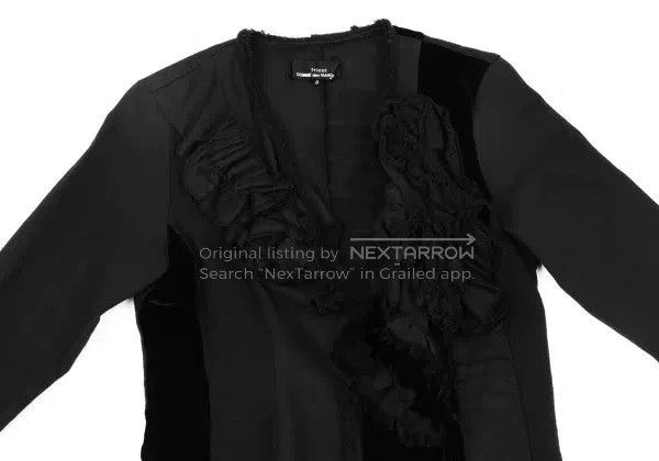Comme des Garcons Comme des Garcons Black Retro Floral Cardigan Size S / US 4 / IT 40 - 4 Thumbnail