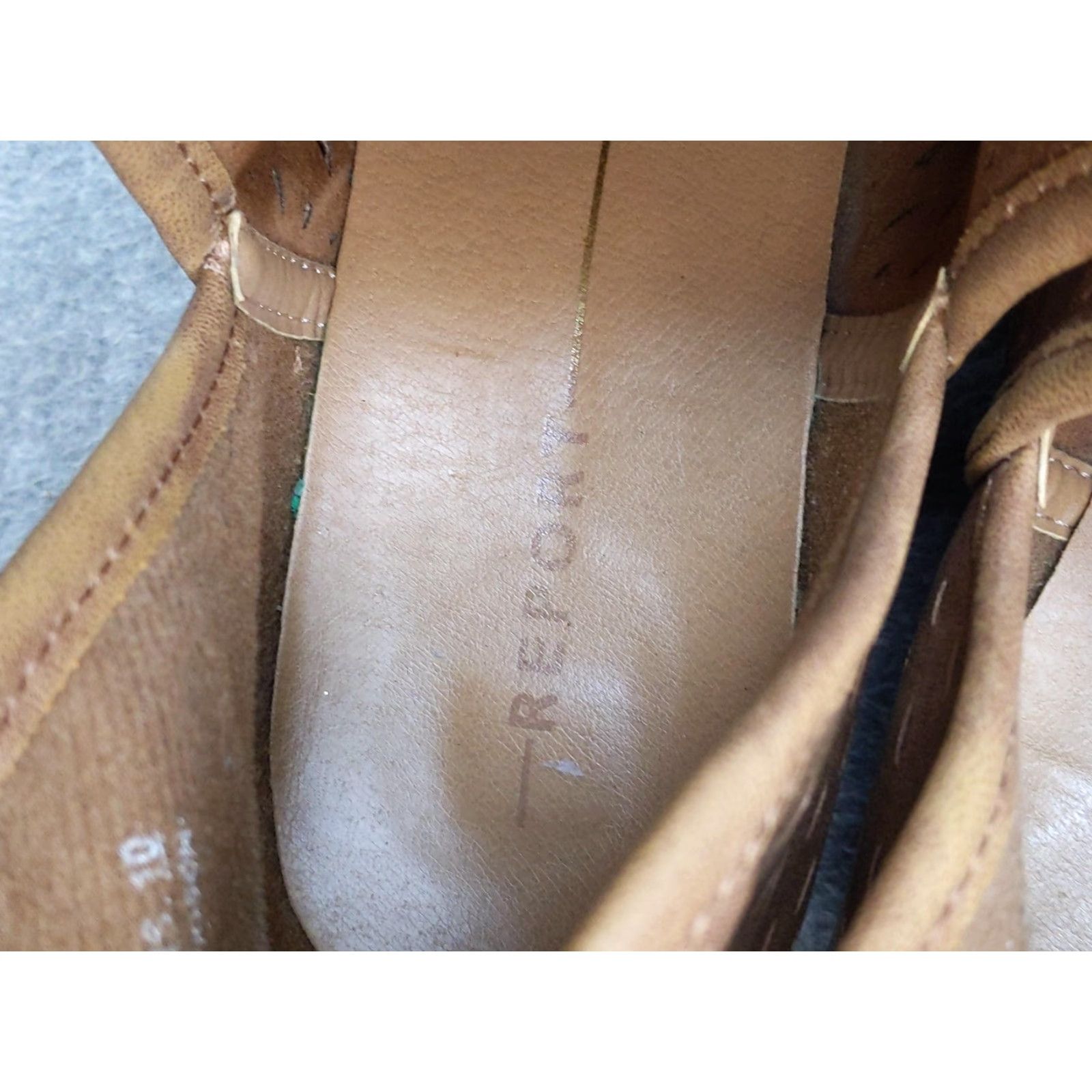 Vintage Report Boots Womens Size 10 Brown Perforated Ankle Booties Block Heel Boots Casual Women’s Shoes Size US 10 / IT 40 - 5 Thumbnail