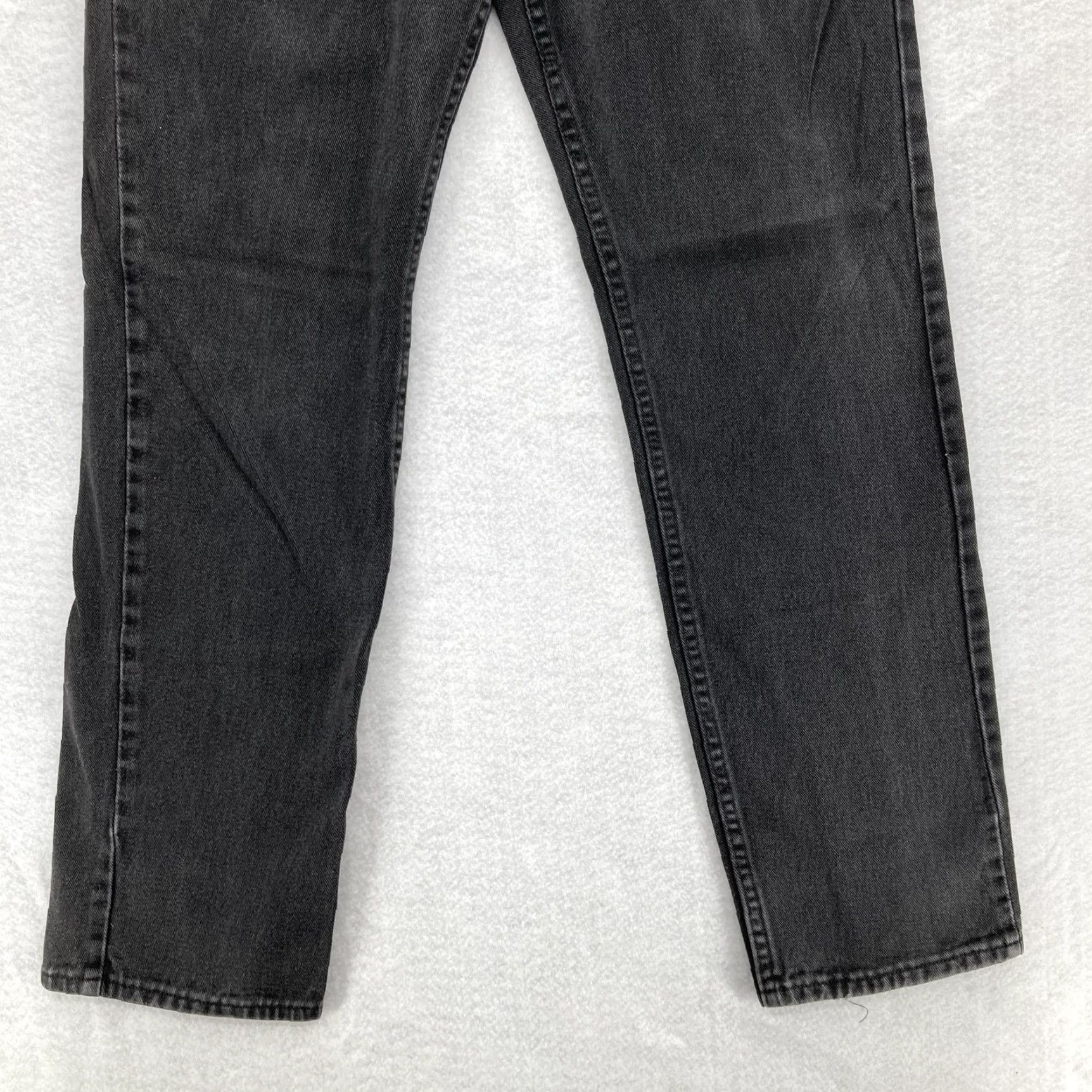 Lee VINTAGE Lee Jeans Mens 31x32 Straight Regular Black Charcoal Wash 90s Grunge Denim Size US 31 - 3 Thumbnail