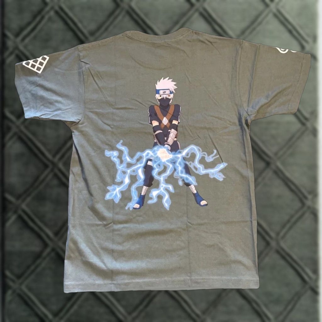 Vintage VINTAGE Kakashi Hatake Naruto Anime Green T-Shirt Medium Men M Green Boots T-Shirt Naruto Anime Theme Mens Size US M / EU 48-50 / 2 - 1 Thumbnail