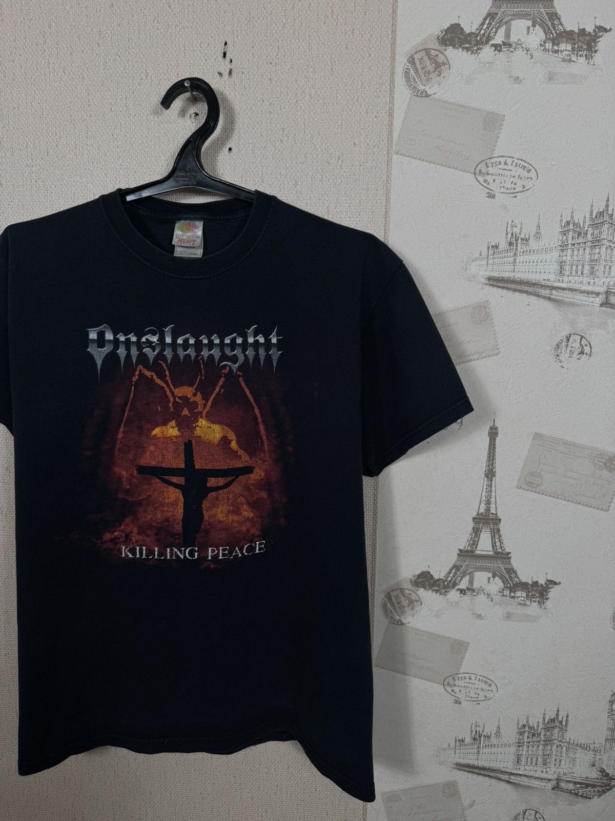 Other Vintage Onslaught T shirt Black Trash Metal Killing Place L Size US L / EU 52-54 / 3 - 9 Thumbnail