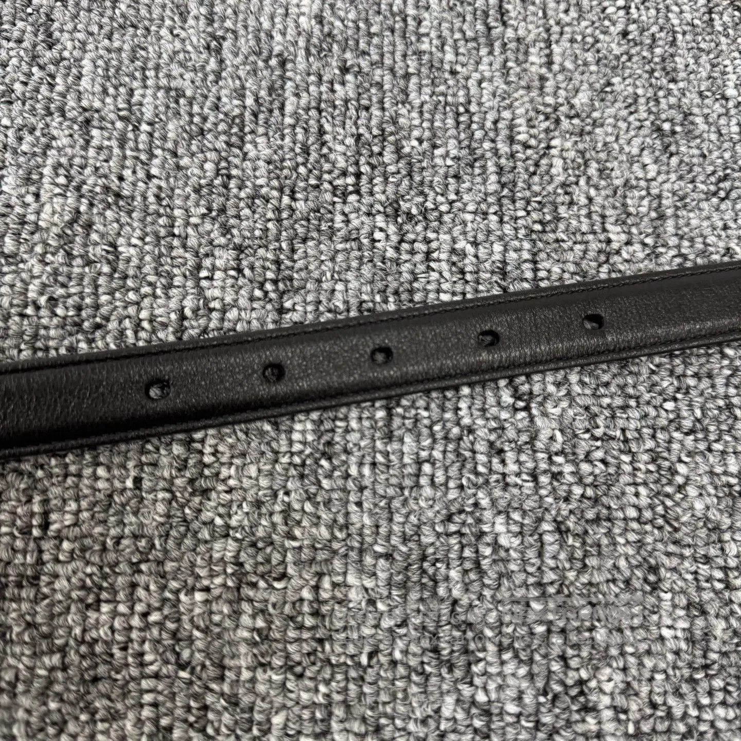 Saint Laurent Paris Saint Laurent Paris Black buckle, letter logo, thin strap| Size ONE SIZE - 6 Thumbnail