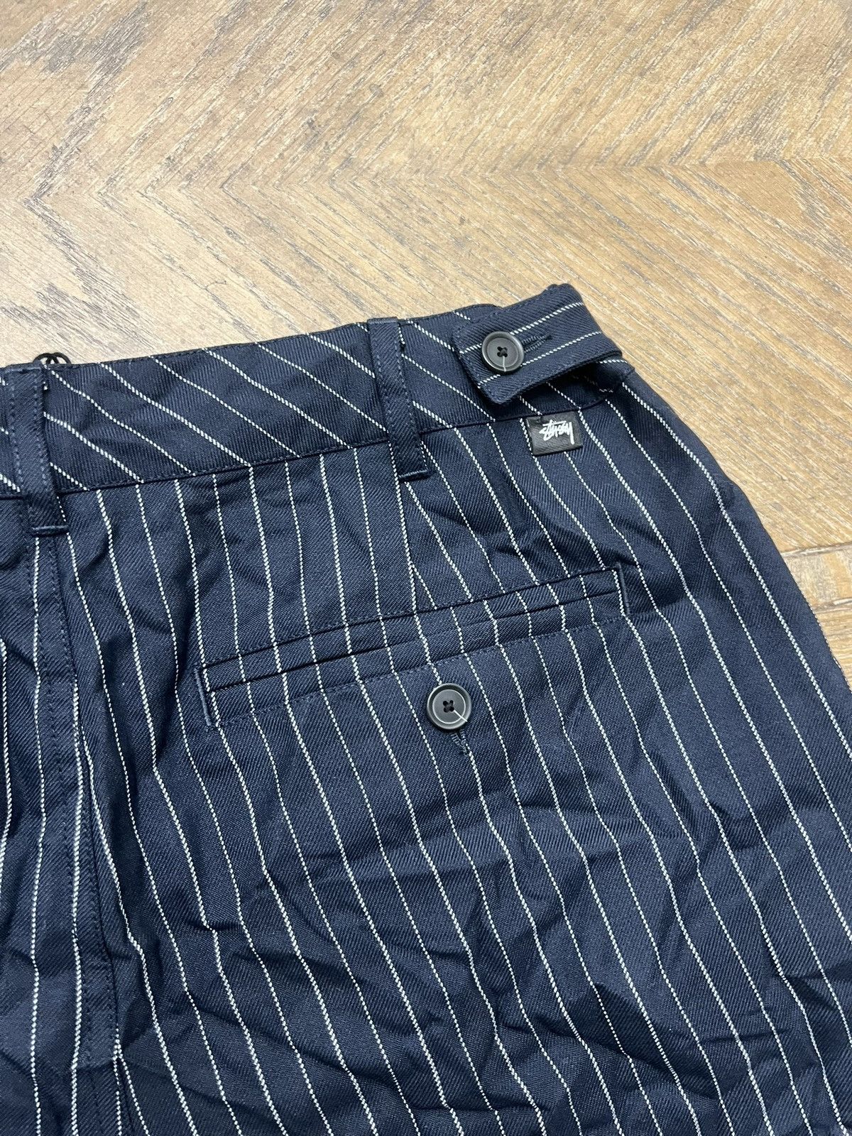Stussy Stussy Stripe Volume Pleated Shorts Size US 30 / EU 46 - 6 Thumbnail