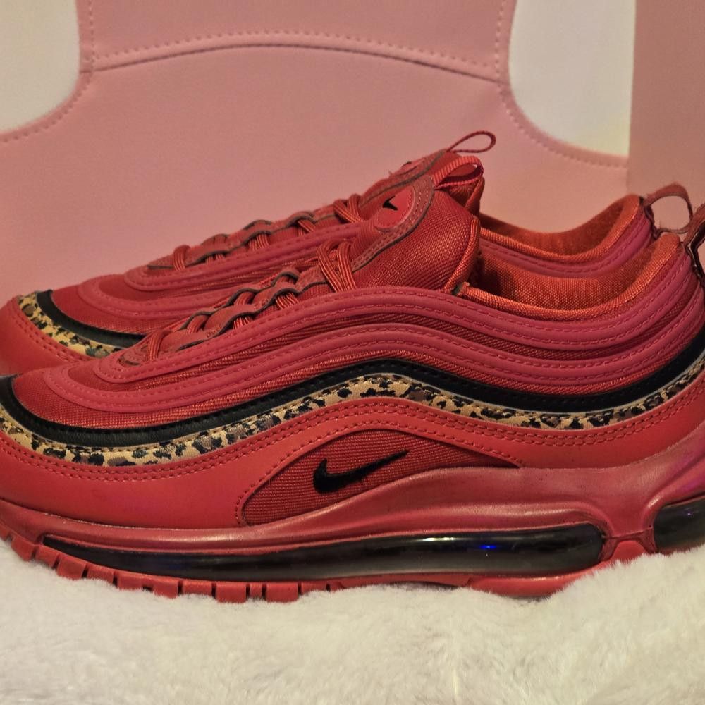 Nike Nike Women's Red Air Max 97 Shoes Size US 7 / IT 37 - 4 Thumbnail