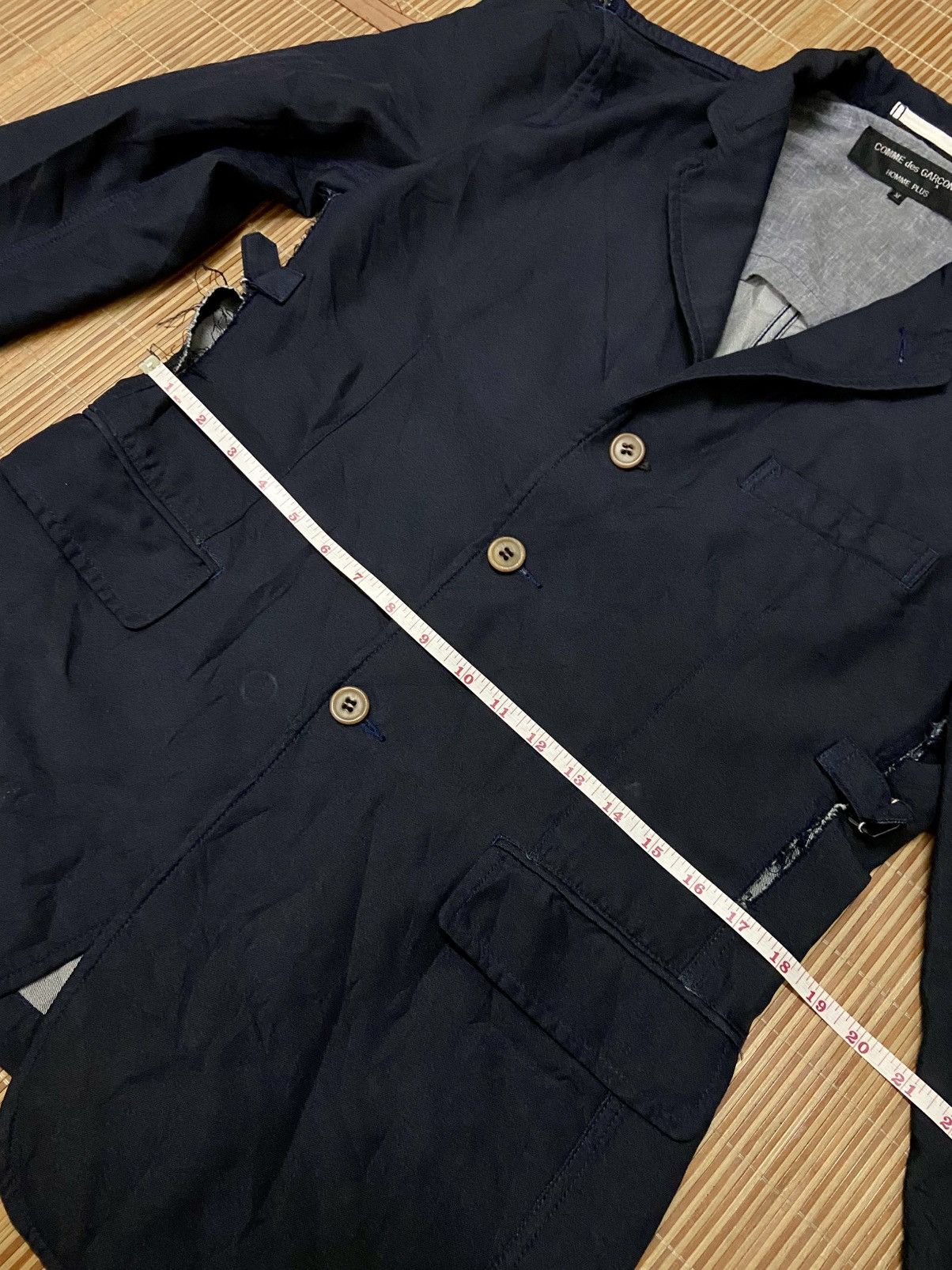 Comme des Garcons Homme Plus COMME DES GARCONS DISTRESSED BLAZER Size 36R - 11 Thumbnail