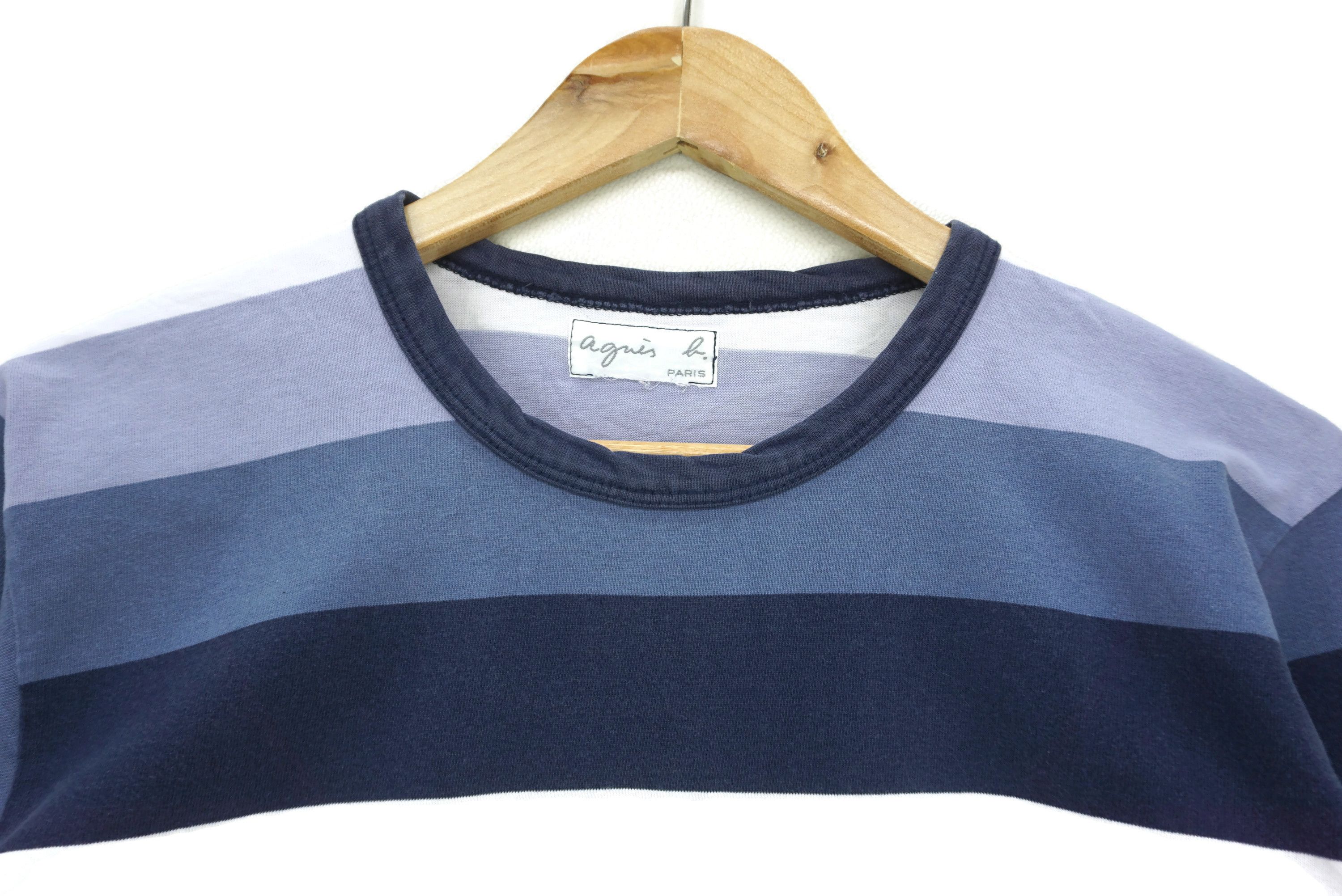 agnes b. Signature Long Sleeve Tee Multicolor Striped Shirt Size US XS / EU 42 / 0 - 3 Thumbnail
