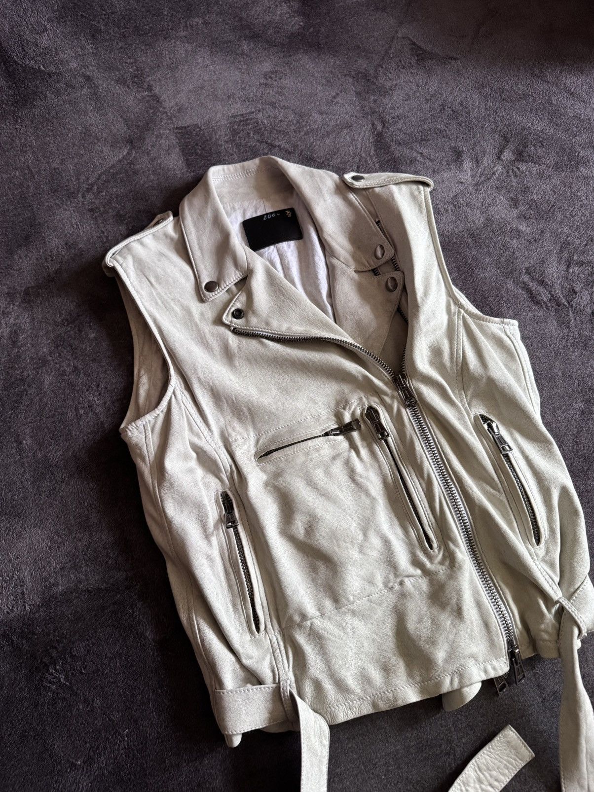 Japanese Brand R13 leather vest calfskin vintage y2k opium Size US M / EU 48-50 / 2 - 3 Thumbnail
