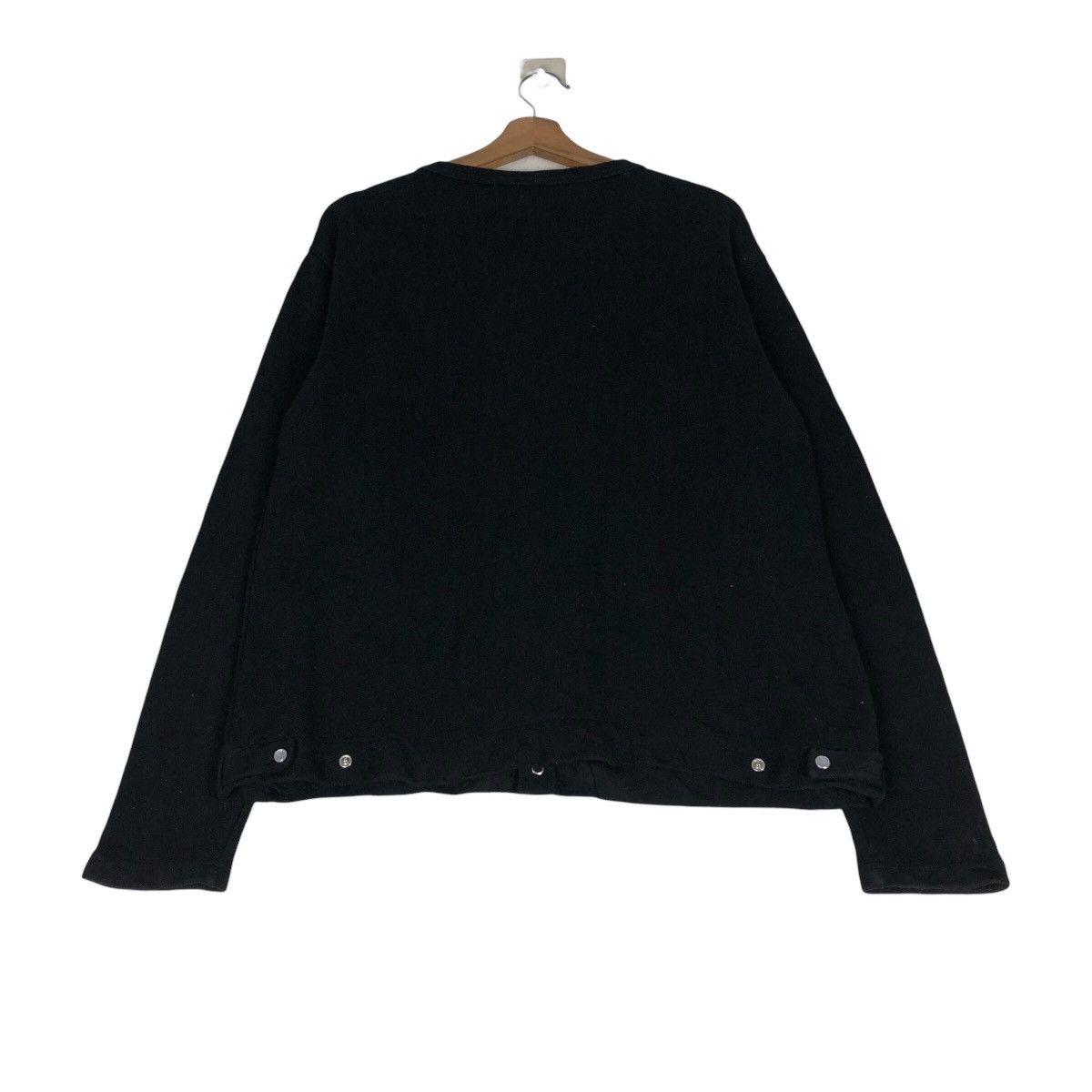 Japanese Brand OMNES Classic Black Knitwear Button Cardigan Issey Miyake Size US M / EU 48-50 / 2 - 11 Thumbnail