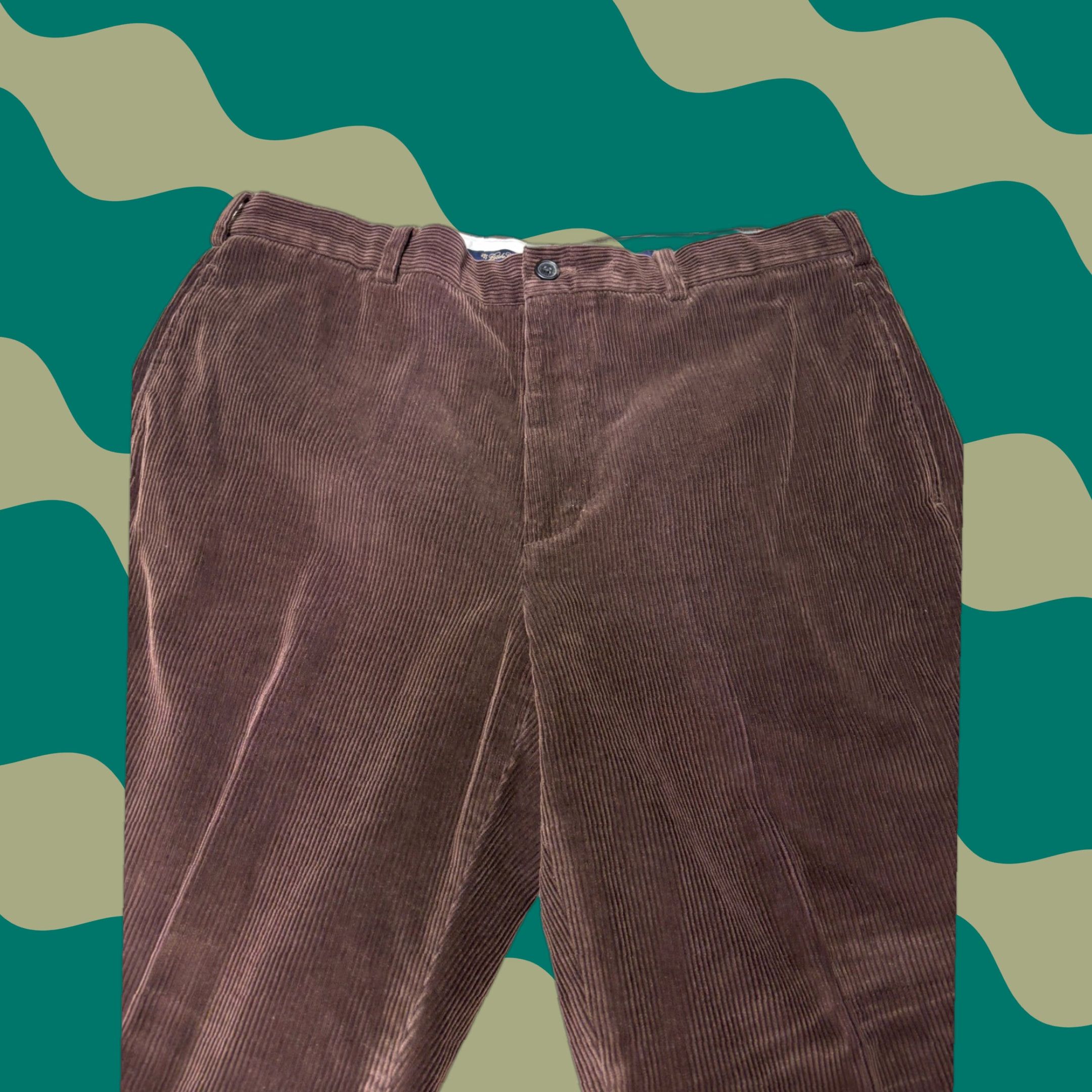 Brooks Brothers Brooks Brothers Hudson Corduroy Pants Mens 38x30 Brown Wide Wale Cotton Straight Pants Mens Brown Corduroy Hudson Size US 38 / EU 54 - 1 Thumbnail