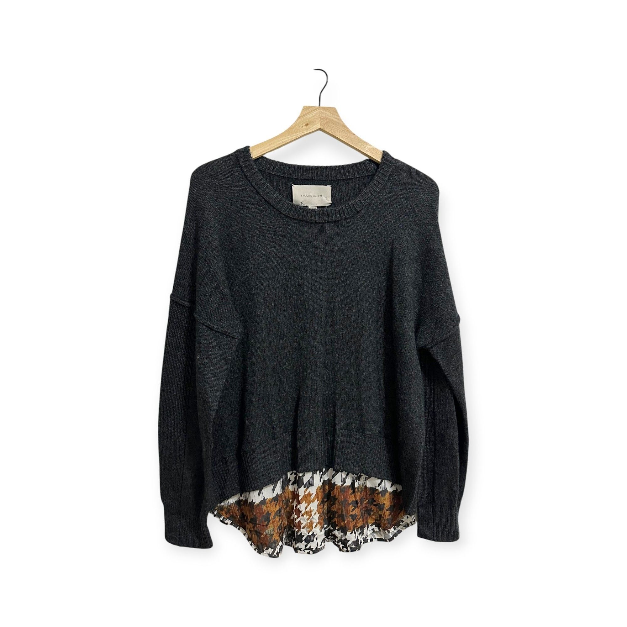 Brochu Walker Brochu Walker Layered Wool-Cashmere Sweater, Size M, New wit Size M / US 6-8 / IT 42-44 - 1 Thumbnail
