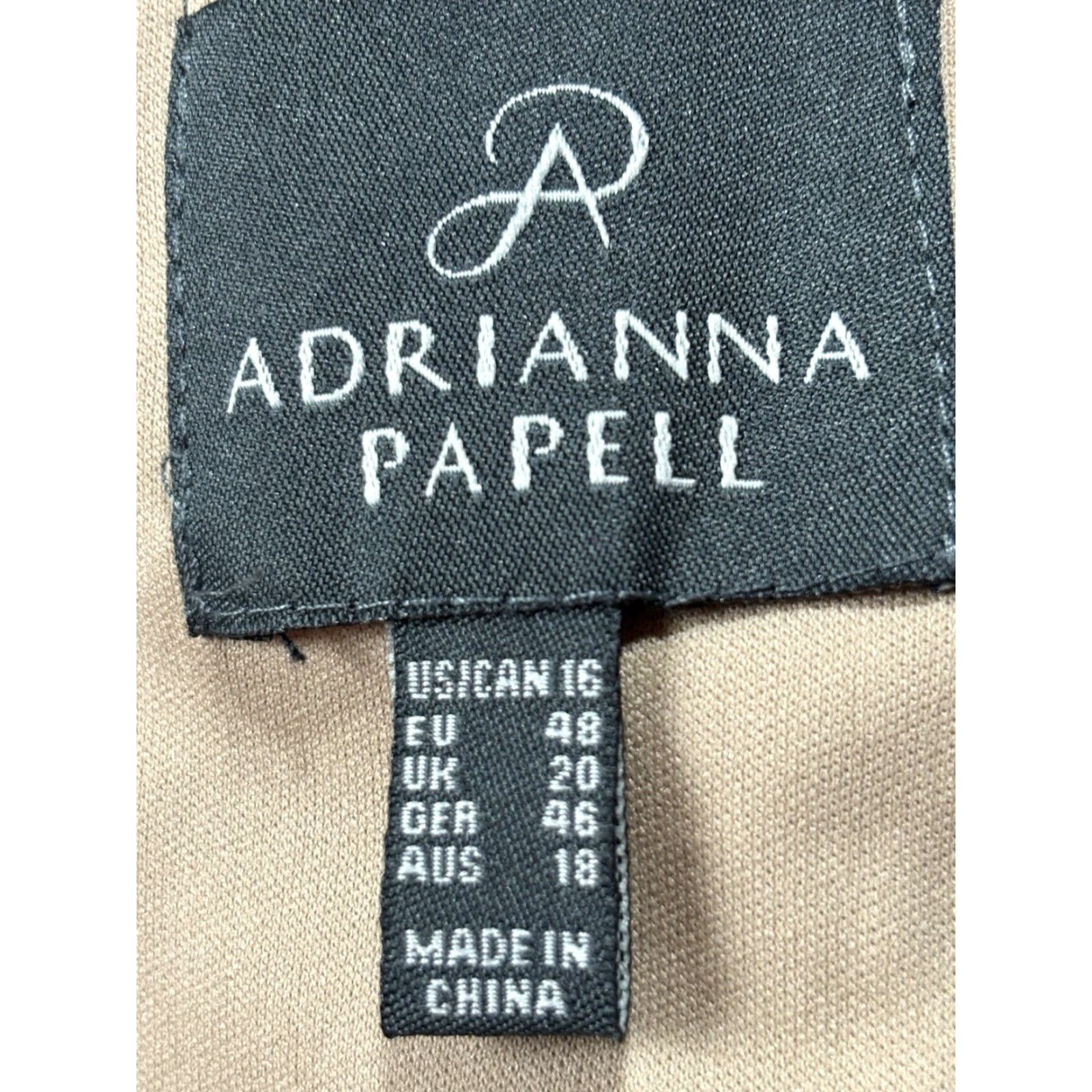 Adrianna Papell Adrianna Papell Dress Women 16 Black Lace Bodice Banded Sheath Lace Sleeves Cocktail Size XXL / US 16-18 / IT 52-54 - 7 Thumbnail