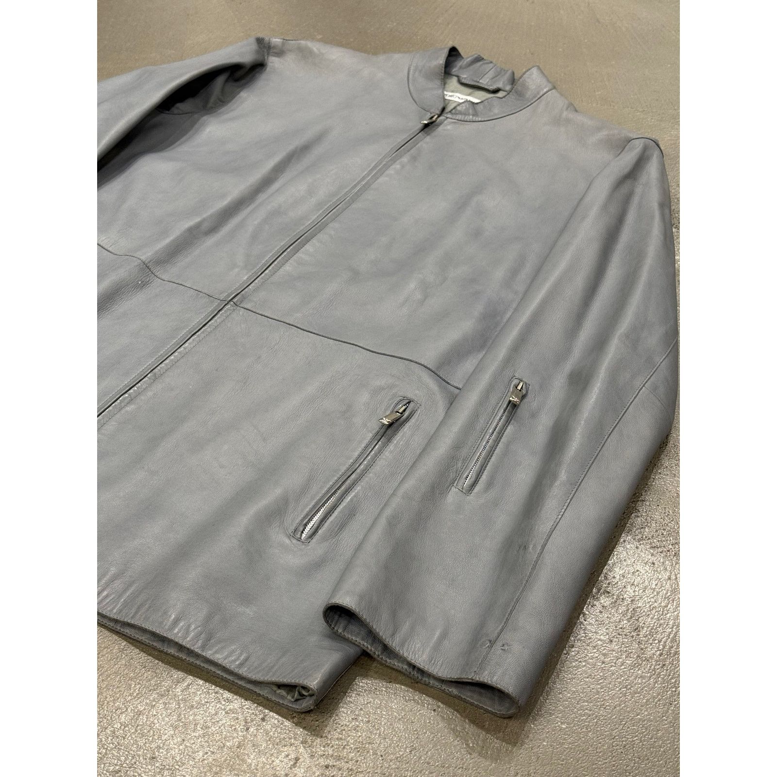 Giorgio Armani 1990s Emporio Armani thin technical leather jacket Size US M / EU 48-50 / 2 - 4 Thumbnail