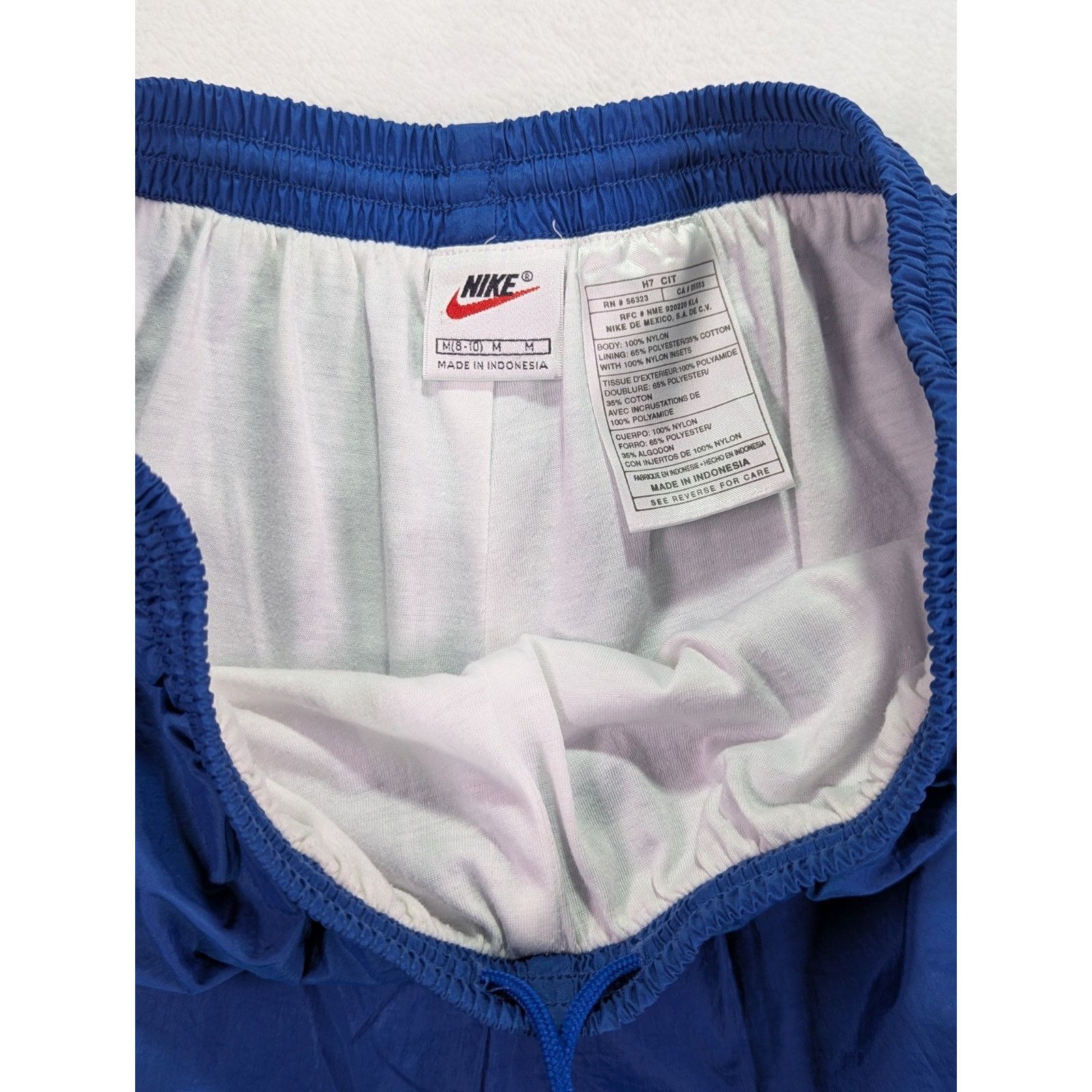 Nike Vintage 90s Nike Nylon Track Pants Royal Blue Women's M Size 26" / US 2 / IT 38 - 4 Thumbnail