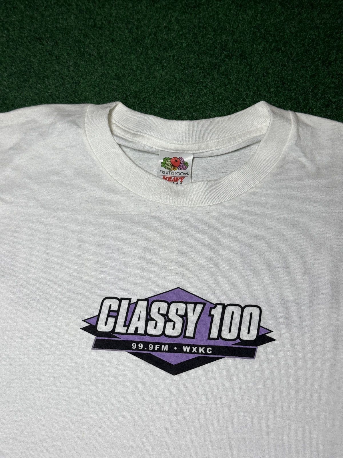 Fruit Of The Loom Classy 100 99.9 FM Radio Station Large T Shirt Vintage Y2K Size US L / EU 52-54 / 3 - 2 Thumbnail