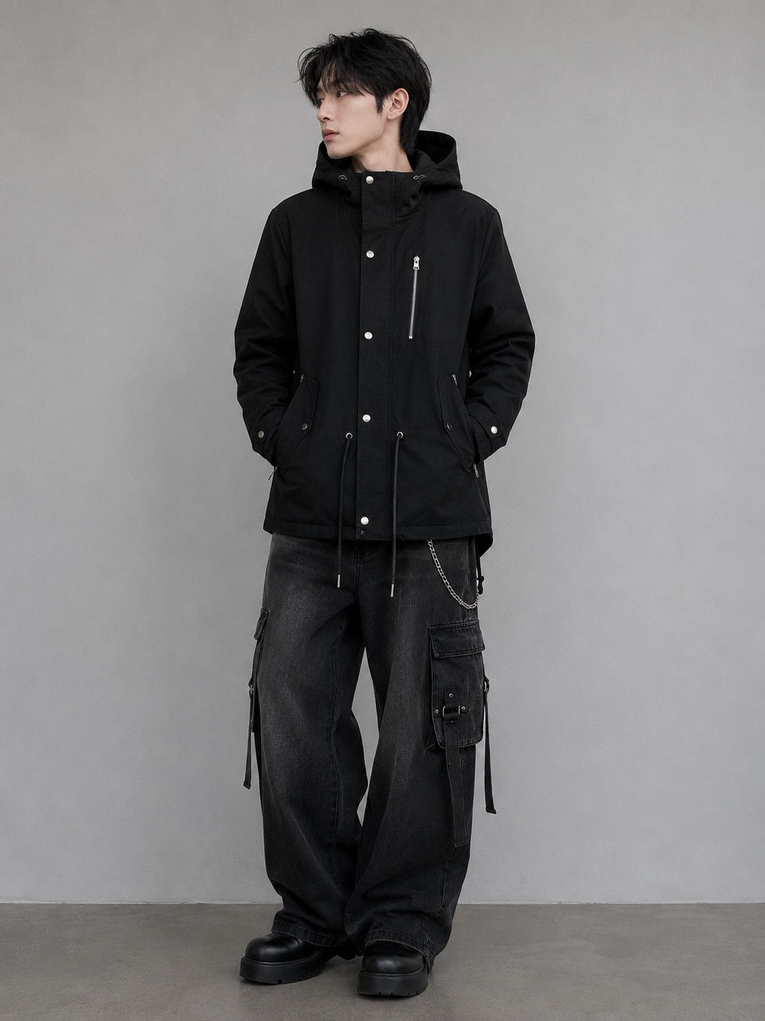 Japanese Brand Nylaus Japanese Biker Punk Hoodie Jacket Size US L / EU 52-54 / 3 - 1 Thumbnail