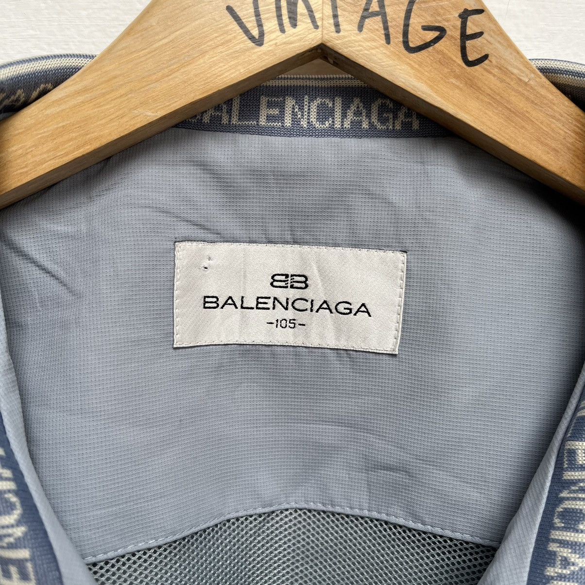 Balenciaga Balenciaga Golf Paris Jacket Script Logo Full Tape Collar Size US XL / EU 56 / 4 - 5 Thumbnail