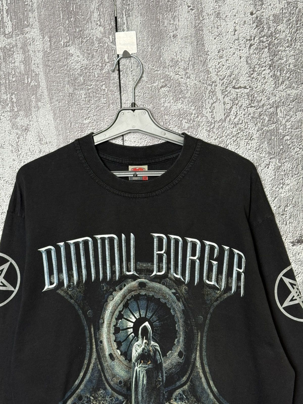 Band Tees Vintage 2003 Dimmu Borgir Death Cult Armageddon Long Sleeve Size US XL / EU 56 / 4 - 3 Thumbnail