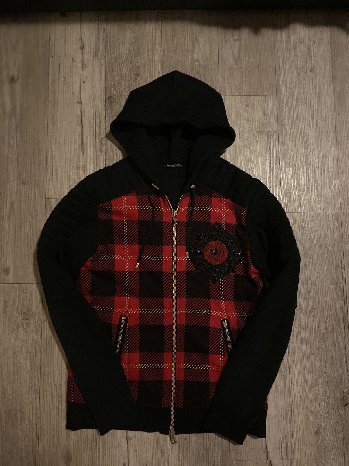 Balmain Balmain tartan embroidered zip size S Size US S / EU 44-46 / 1 - 1 Thumbnail