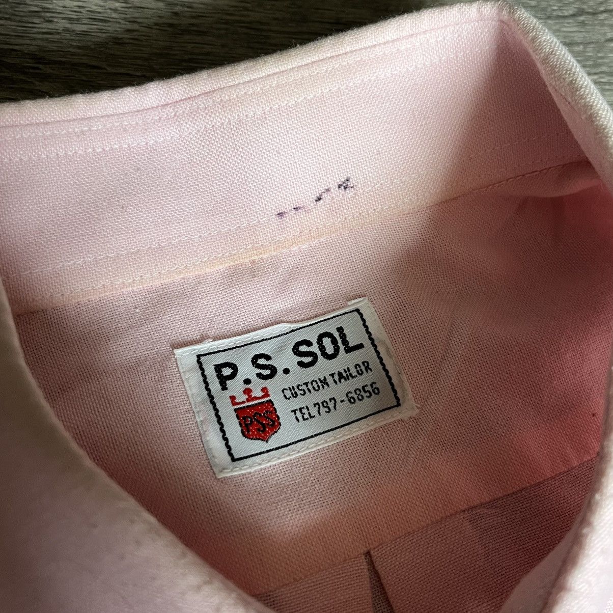 Vintage Vintage 1980s Tailor Light Pink Short Sleeve Button Up Shirt Size US L / EU 52-54 / 3 - 4 Thumbnail