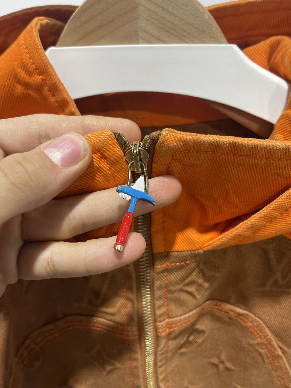 Louis Vuitton Louis Vuitton Carpenter Orange Brown Jacket Size US L / EU 52-54 / 3 - 7 Thumbnail