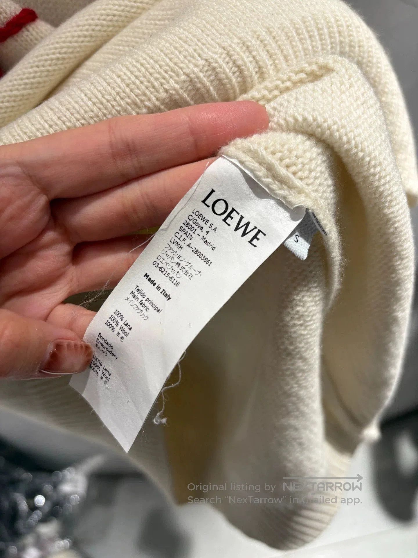 Loewe Loewe Beige Logo Wool Sweater. Size US S / EU 44-46 / 1 - 5 Thumbnail