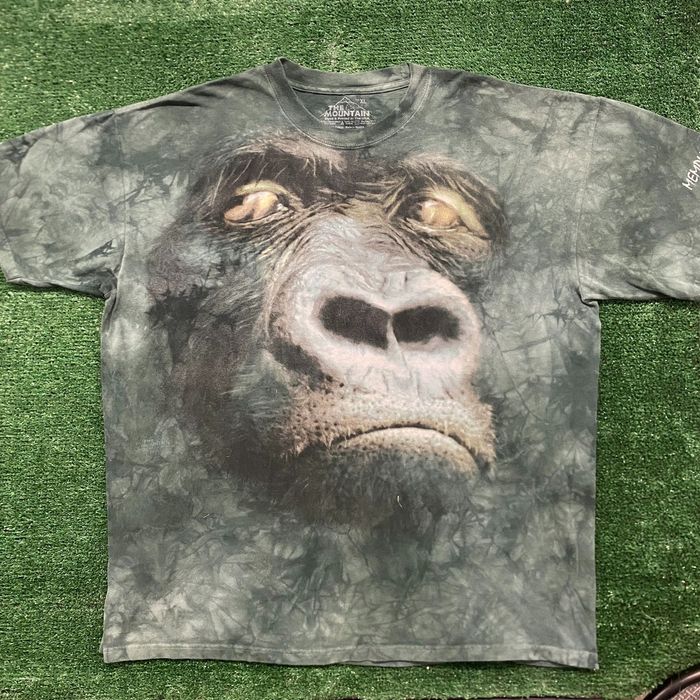 Vintage Vintage Y2K Essential Mountain Gorilla Nature AOP T-Shirt | Grailed