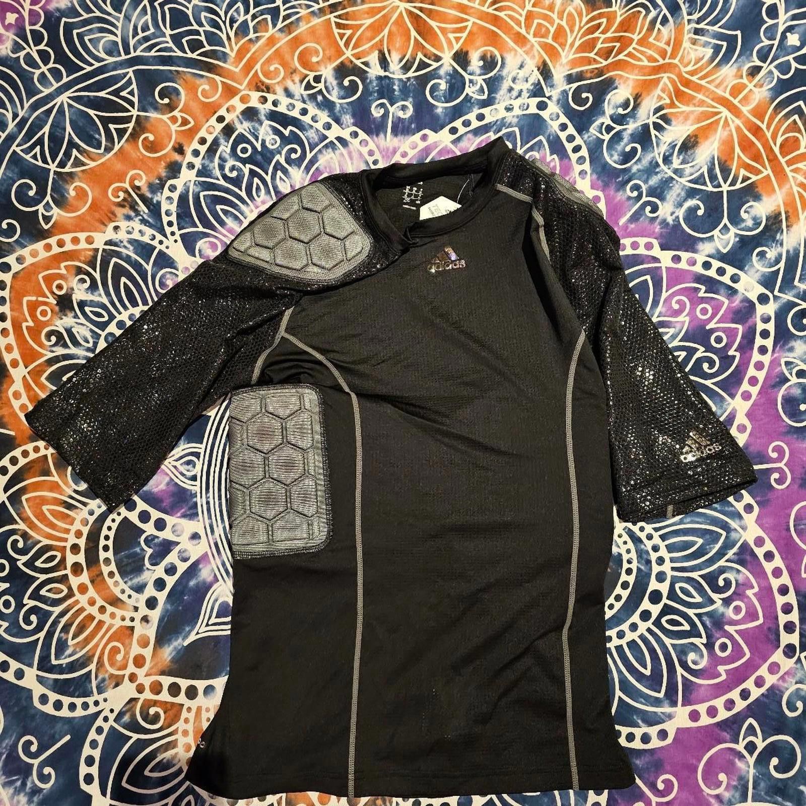 Adidas Adidas Men's Black Tech Fit Padded Compression Shirt Size US XL / EU 56 / 4 - 1 Thumbnail