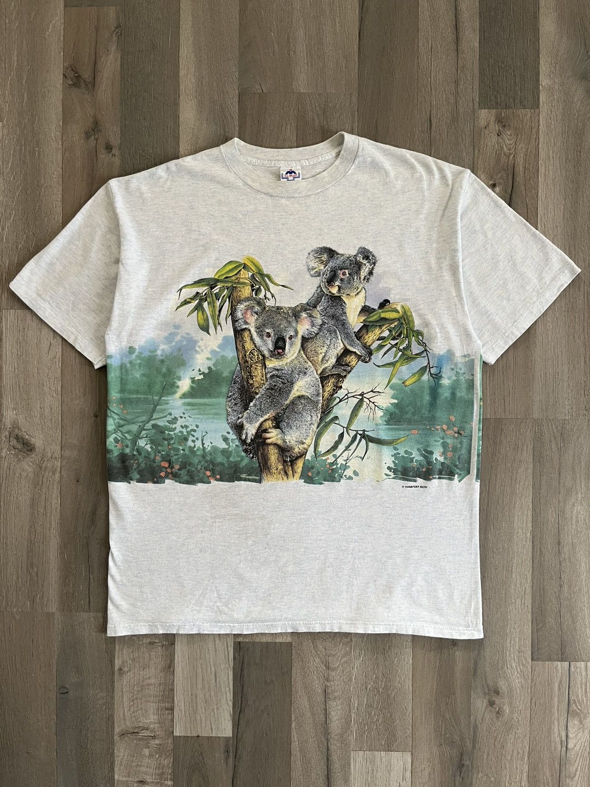 Habitat 90s Habitat Koala Bear Wrap around Tee Size US XL / EU 56 / 4 - 1 Thumbnail