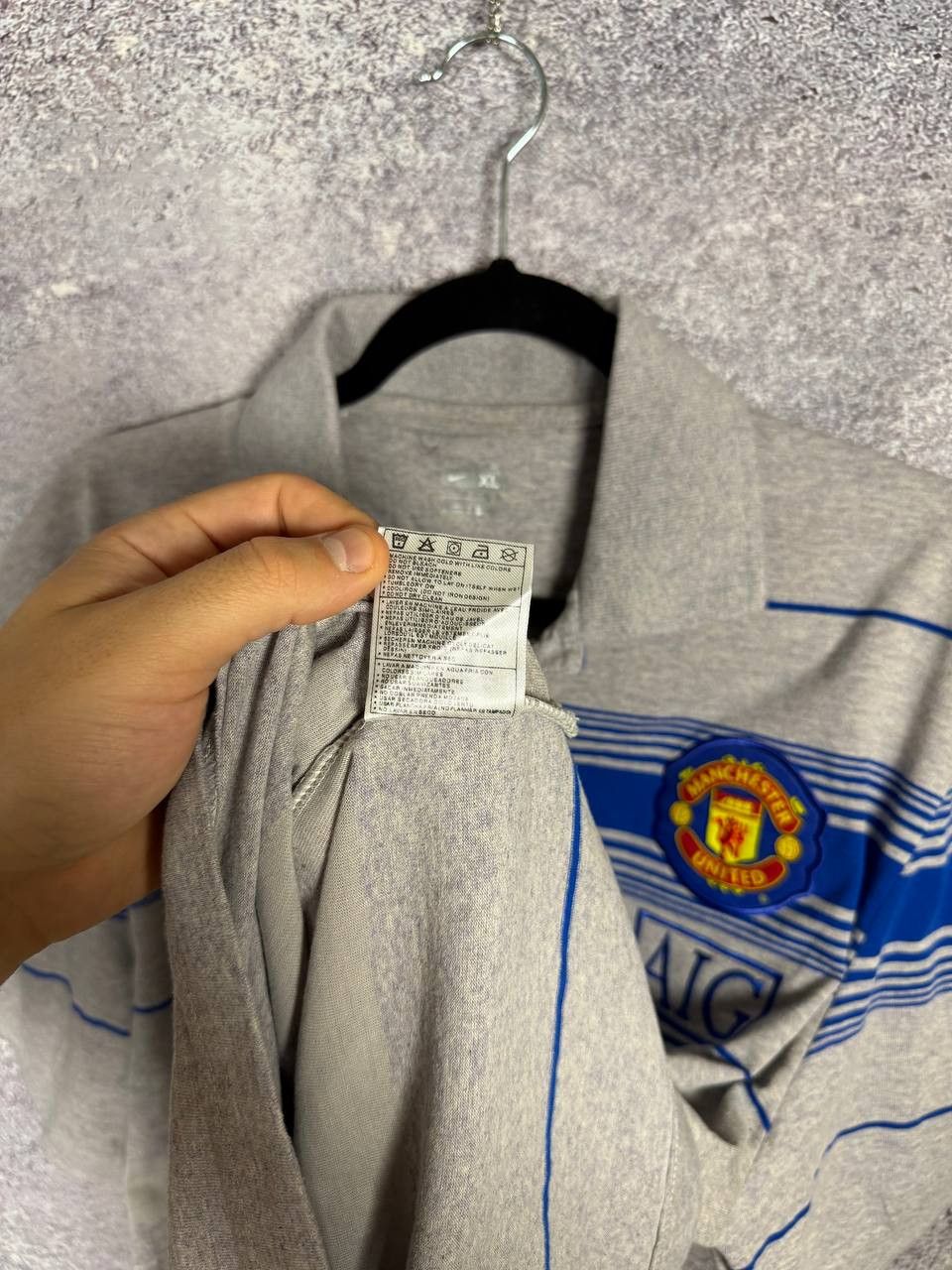 Nike × Vintage Vintage Manchester United Pre Match Nike Polo Tee Size US XL / EU 56 / 4 - 12 Thumbnail