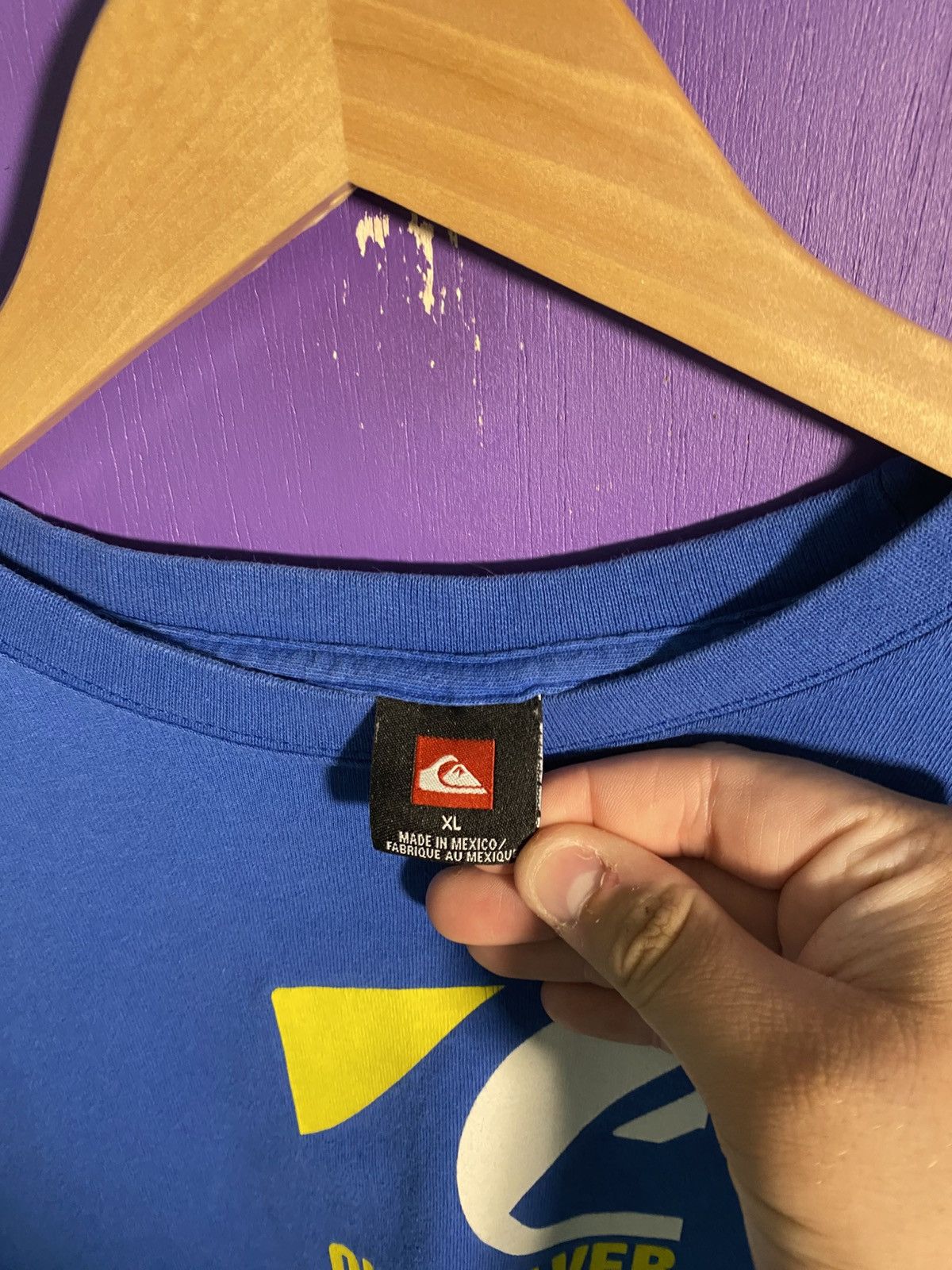 Quiksilver Vintage 00s Quiksilver box logo t-shirt Size US XL / EU 56 / 4 - 4 Thumbnail