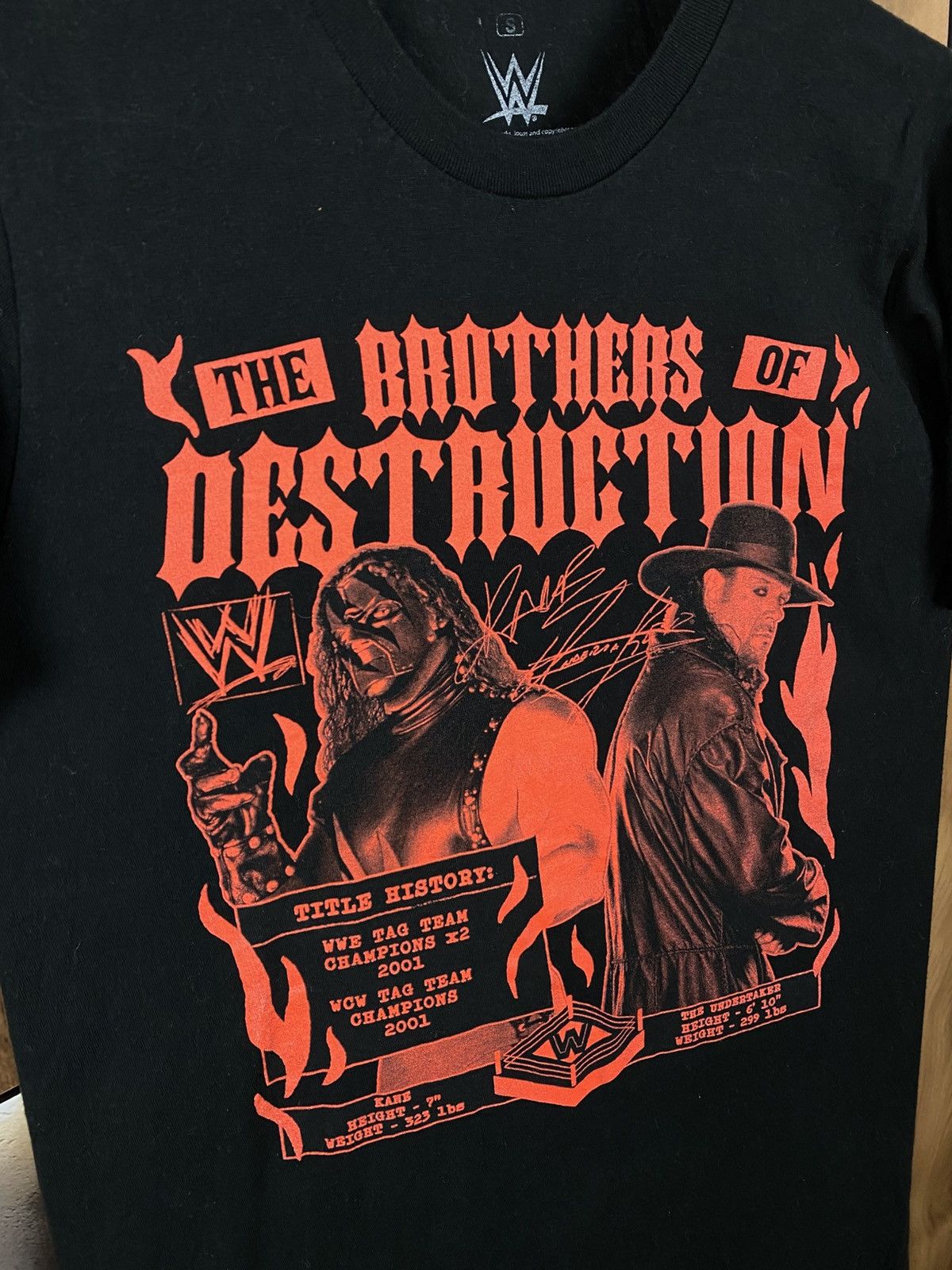 WWE ⚰️T-Shirt WWE The Brothers Of Destruction Undertaker & Kane⚰️ Size US S / EU 44-46 / 1 - 2 Thumbnail