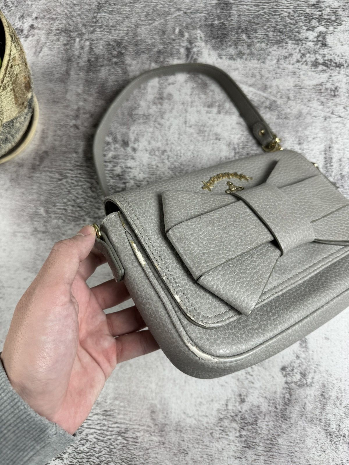 Vivienne Westwood VIVIENNE WESTWOOD X ANGLOMANIA LEATHER RIBBON SHOULDER BAG Size ONE SIZE - 7 Thumbnail