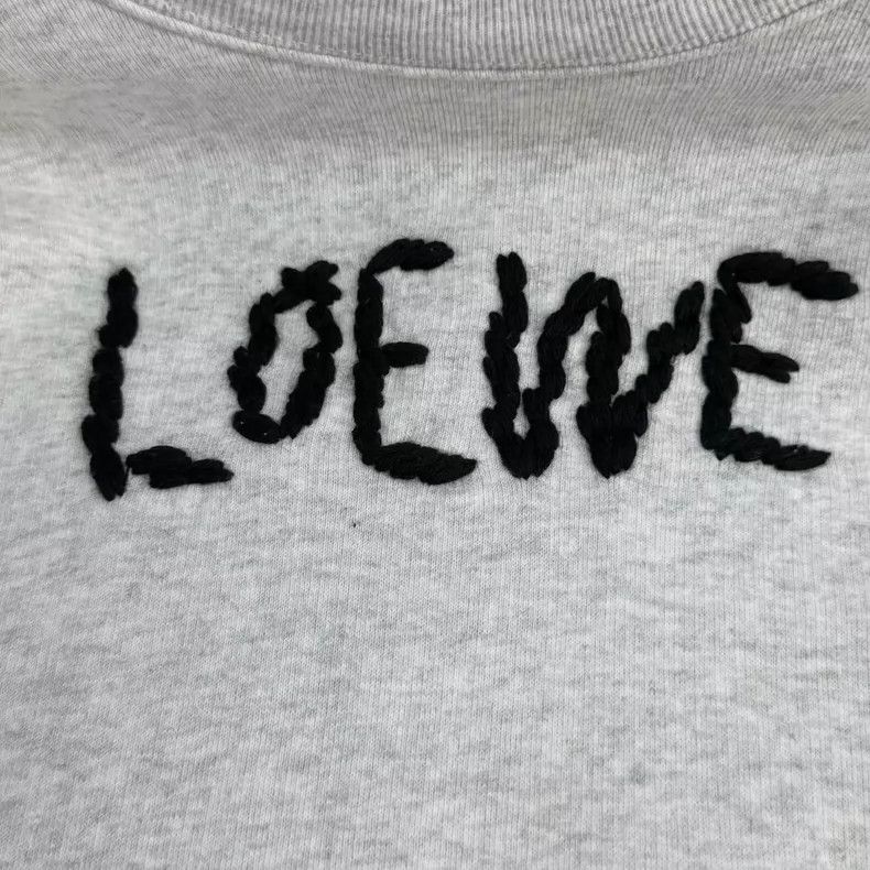 Loewe loewe Light gray woven logo sweatshirt 2506-Nextarrow Size US XS / EU 42 / 0 - 8 Thumbnail