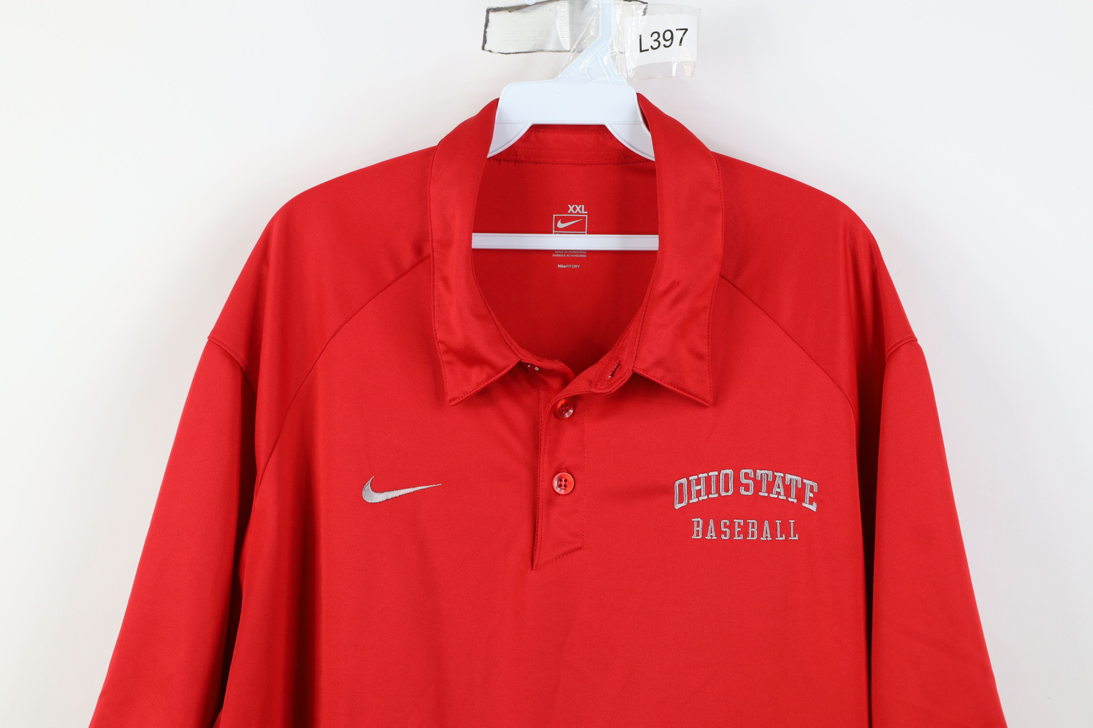 Nike Nike Issued Ohio State University Baseball Polo Shirt Red Size US XXL / EU 58 / 5 - 2 Thumbnail