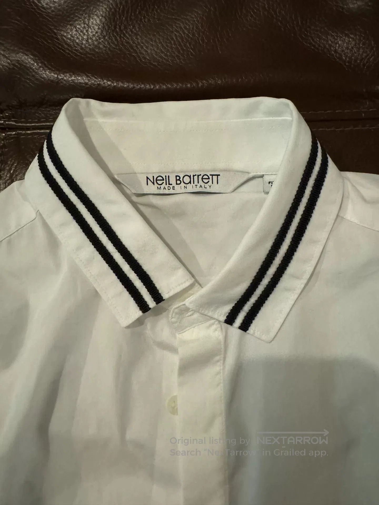Neil Barrett slim fit white collared shirt. Size US M / EU 48-50 / 2 - 2 Thumbnail