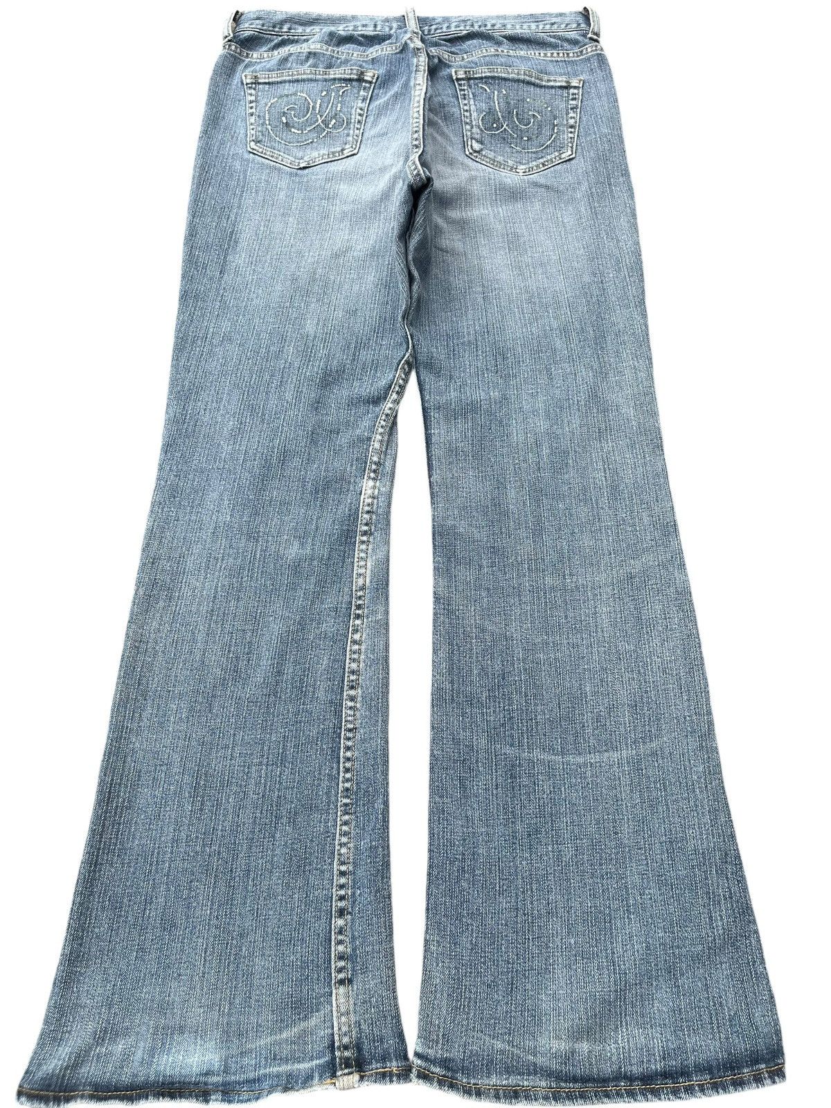 Beauty Beast × Hysteric Glamour × Japanese Brand Vintage Japanese Brand Blue Washed Distressed Flare Jeans Size US 30 / EU 46 - 2 Thumbnail