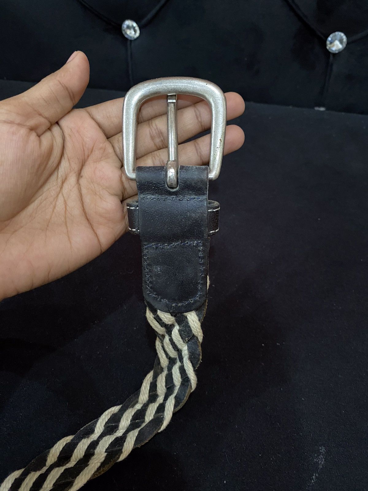 Japanese Brand Japanese Brand Braided Leather Buckle Belt Size ONE SIZE - 5 Thumbnail
