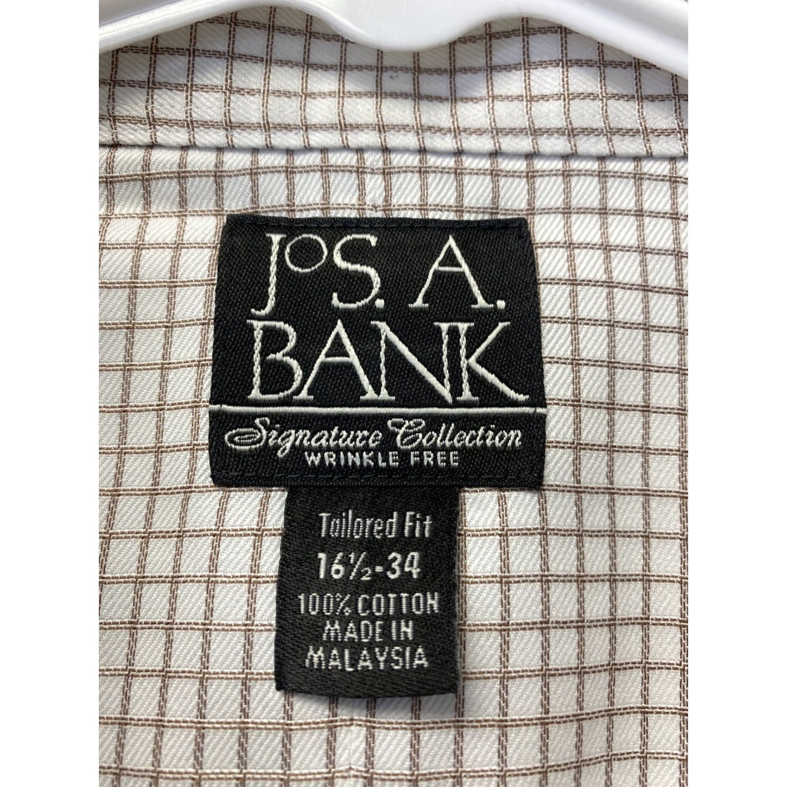 Jos. A. Bank VINTAGE Jos. A. Bank Shirt Adult 16 1/2 34 brown Striped Button-Up Mens Long Sleeve Button-Up 96-25 Size US L / EU 52-54 / 3 - 4 Thumbnail