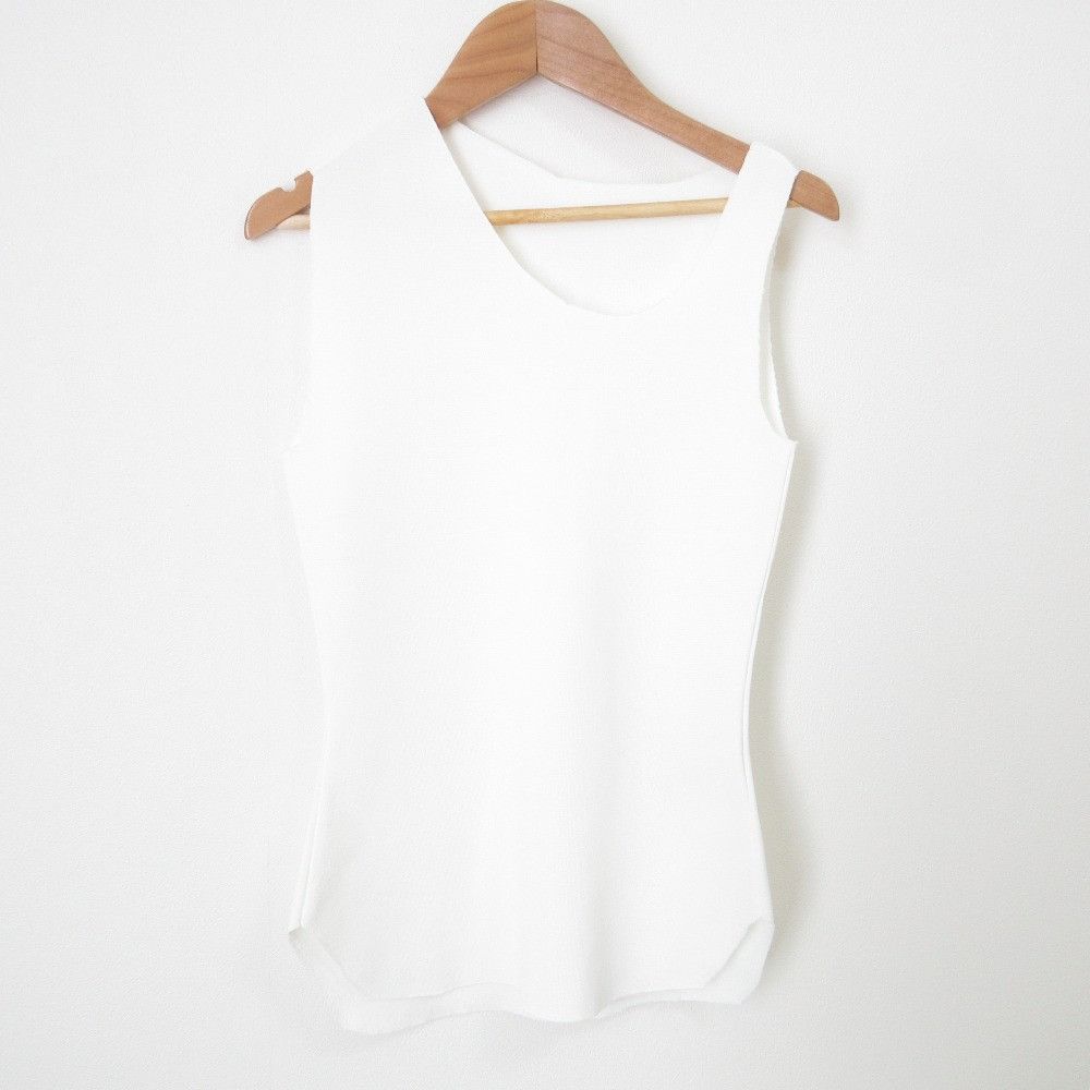 Other Mame Kurogouchi Asymmetric Neck Knitted Sleeveless Top Others Tops MM25SS-KN090 DUTY FREE for USA